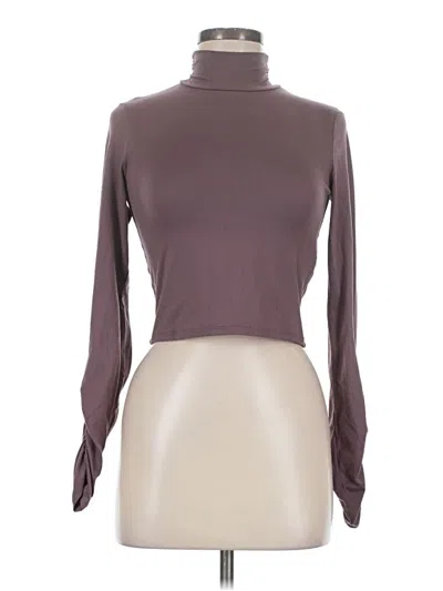 Pre-owned Forever 21 Long Sleeve Turtleneck In Brown