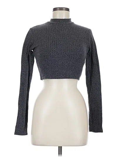 Pre-owned Forever 21 Long Sleeve Turtleneck In Gray