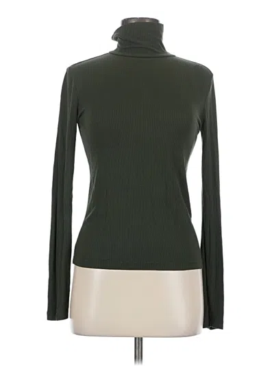 Pre-owned Forever 21 Long Sleeve Turtleneck In Green