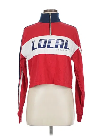 Pre-owned Forever 21 Long Sleeve Turtleneck In Red