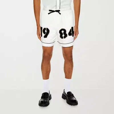 Forever 21 Mens 7" High Rise Pull-on Short In White