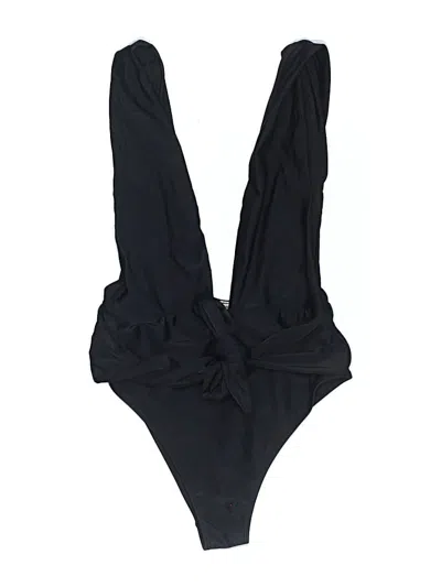 Pre-owned Forever 21 One Piece Swimsuit In Black
