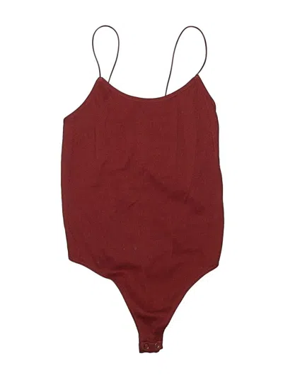 Pre-owned Forever 21 One Piece Swimsuit In Burgundy