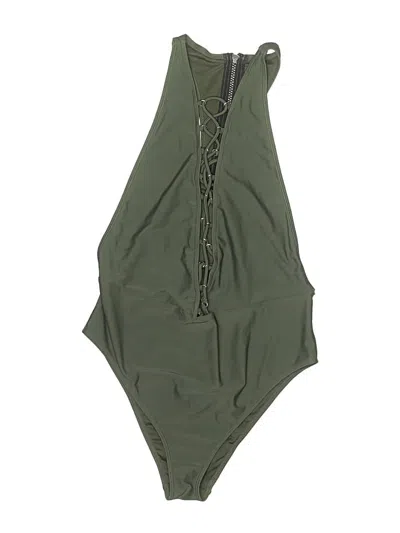 Pre-owned Forever 21 One Piece Swimsuit In Green