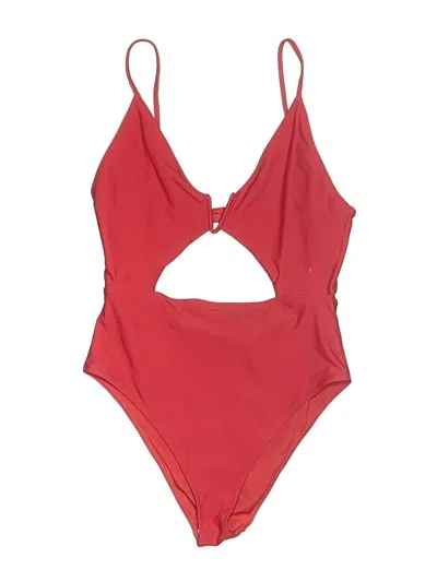 Pre-owned Forever 21 One Piece Swimsuit In Red
