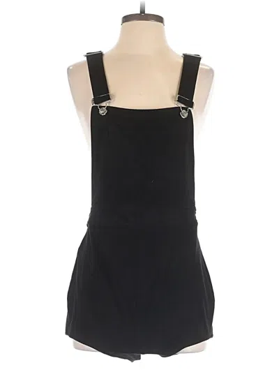 Pre-owned Forever 21 Overall Shorts In Black