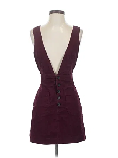Pre-owned Forever 21 Overalls In Burgundy