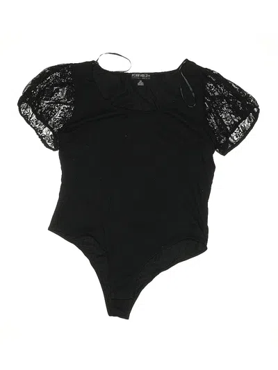 Pre-owned Forever 21 Plus Bodysuit In Black