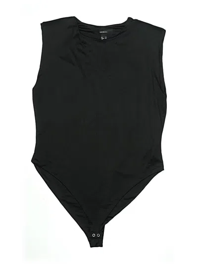 Pre-owned Forever 21 Plus Bodysuit In Black