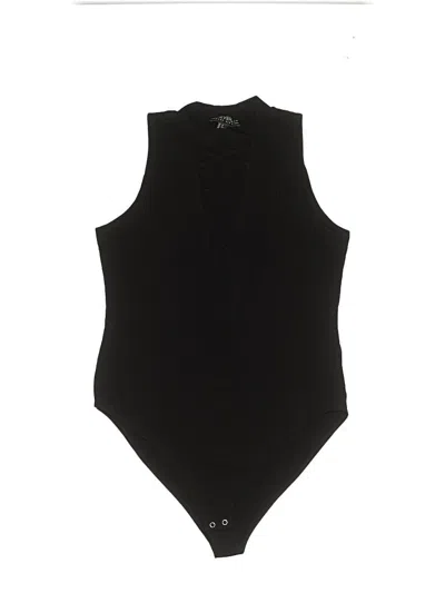 Pre-owned Forever 21 Plus Bodysuit In Black