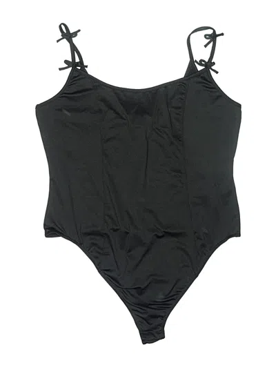 Pre-owned Forever 21 Plus Bodysuit In Black