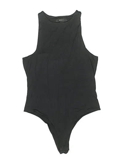 Pre-owned Forever 21 Plus Bodysuit In Black