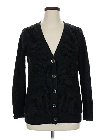 Pre-owned Forever 21 Plus Cardigan Sweater In Black