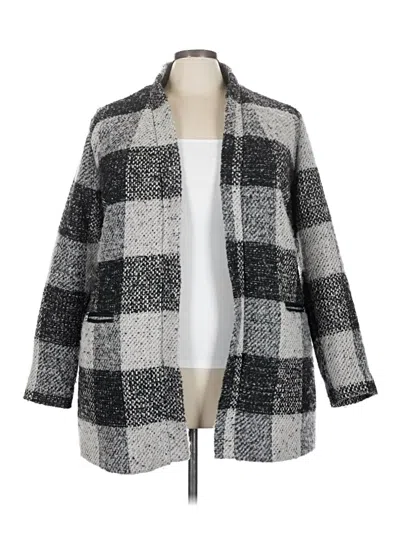 Pre-owned Forever 21 Plus Cardigan Sweater In Gray