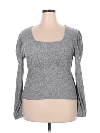 Pre-owned Forever 21 Plus Cardigan Sweater In Gray