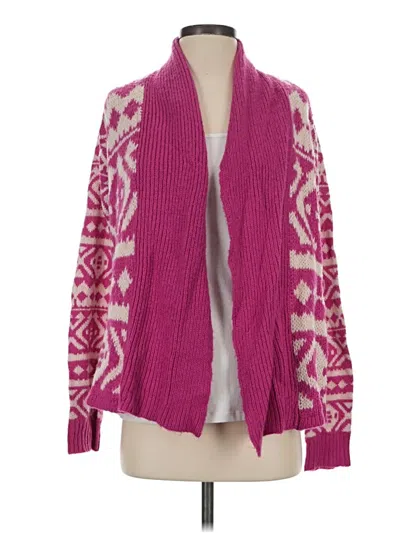 Pre-owned Forever 21 Plus Cardigan Sweater In Pink