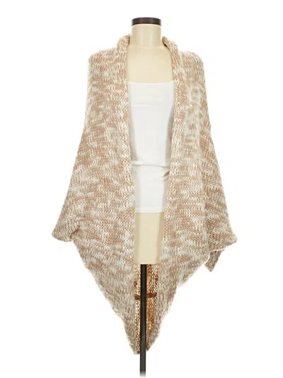 Pre-owned Forever 21 Plus Cardigan Sweater In Tan