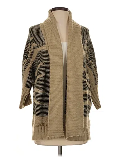 Pre-owned Forever 21 Plus Cardigan Sweater In Tan
