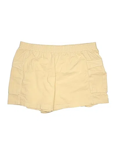 Pre-owned Forever 21 Plus Cargo Shorts In Yellow