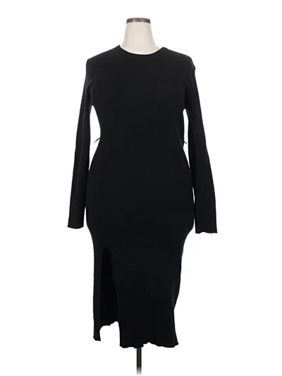 Pre-owned Forever 21 Plus Casual Dress In Black