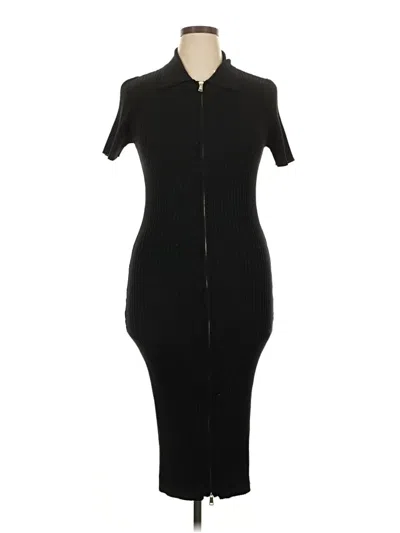 Pre-owned Forever 21 Plus Casual Dress In Black