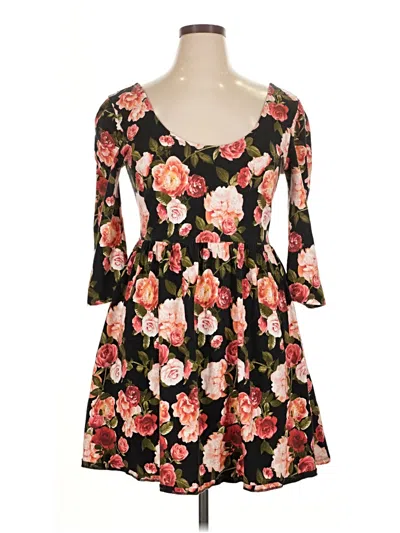 Pre-owned Forever 21 Plus Casual Dress In Black