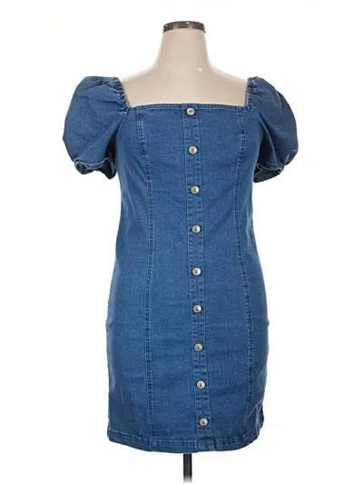 Pre-owned Forever 21 Plus Casual Dress In Blue