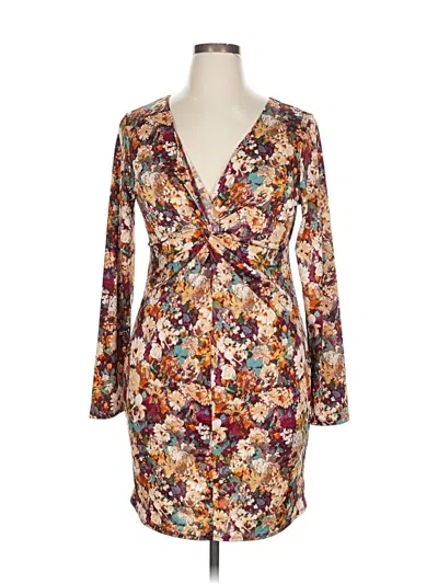 Pre-owned Forever 21 Plus Casual Dress In Brown