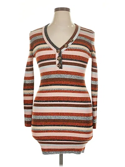 Pre-owned Forever 21 Plus Casual Dress In Brown