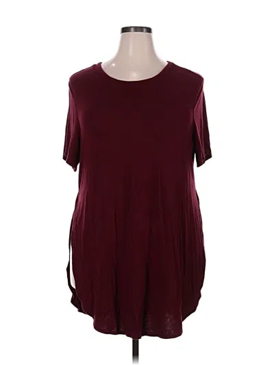 Pre-owned Forever 21 Plus Casual Dress In Burgundy