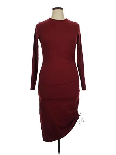 Pre-owned Forever 21 Plus Casual Dress In Burgundy