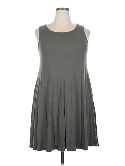 Pre-owned Forever 21 Plus Casual Dress In Gray