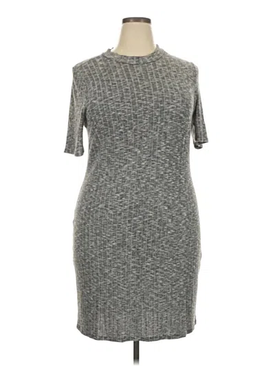 Pre-owned Forever 21 Plus Casual Dress In Gray