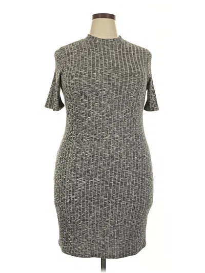 Pre-owned Forever 21 Plus Casual Dress In Gray