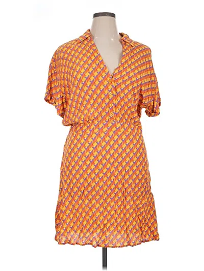 Pre-owned Forever 21 Plus Casual Dress In Orange