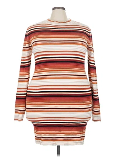 Pre-owned Forever 21 Plus Casual Dress In Orange