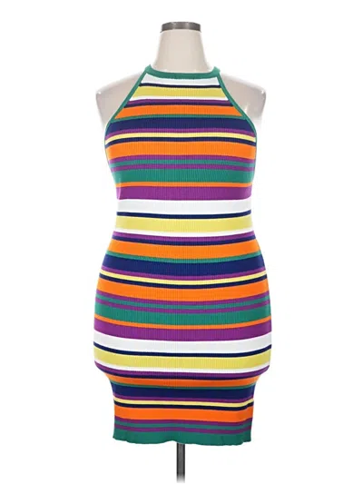 Pre-owned Forever 21 Plus Casual Dress In Orange