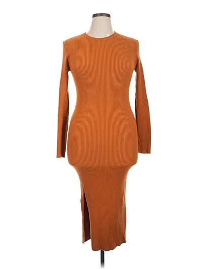 Pre-owned Forever 21 Plus Casual Dress In Orange