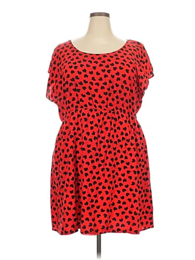 Pre-owned Forever 21 Plus Casual Dress In Red