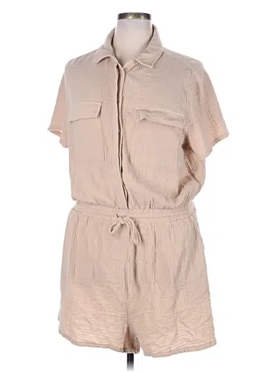 Pre-owned Forever 21 Plus Casual Dress In Tan