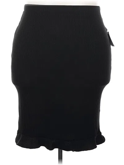 Forever 21 Plus Casual Skirt In Black