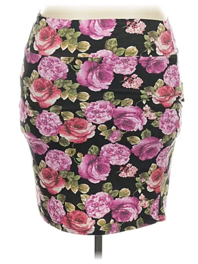 Pre-owned Forever 21 Plus Casual Skirt In Black