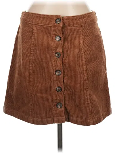 Pre-owned Forever 21 Plus Casual Skirt In Brown