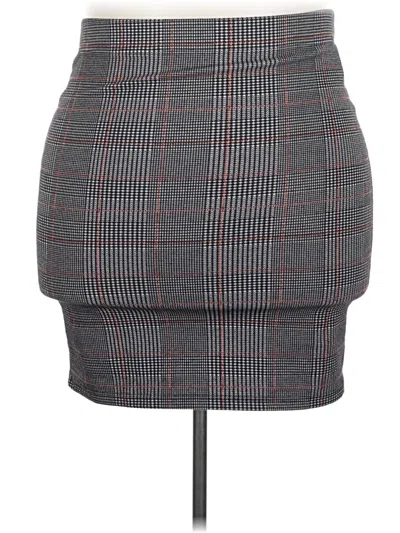 Pre-owned Forever 21 Plus Casual Skirt In Gray
