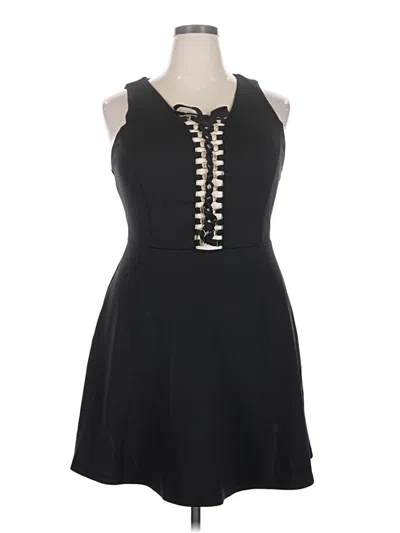 Pre-owned Forever 21 Plus Cocktail Dress In Black