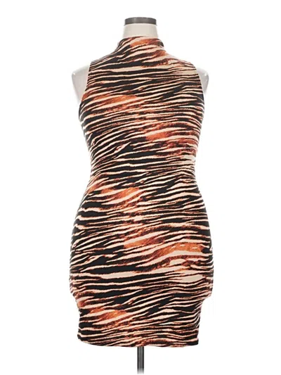 Pre-owned Forever 21 Plus Cocktail Dress In Brown