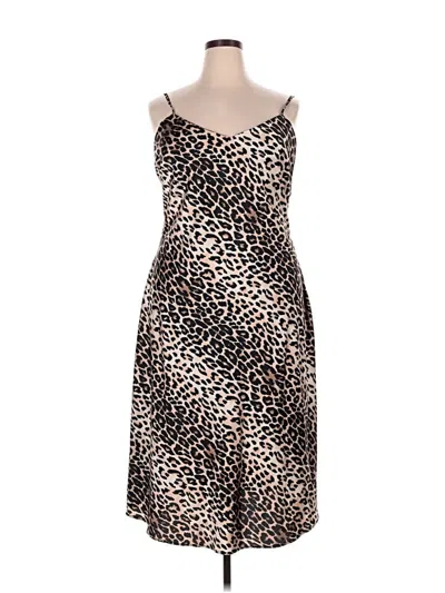 Pre-owned Forever 21 Plus Cocktail Dress In Brown