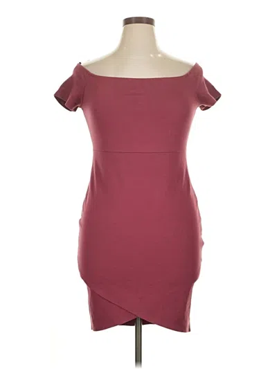 Pre-owned Forever 21 Plus Cocktail Dress In Burgundy