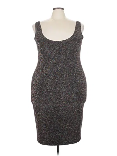 Pre-owned Forever 21 Plus Cocktail Dress In Gray