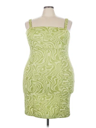 Pre-owned Forever 21 Plus Cocktail Dress In Green
